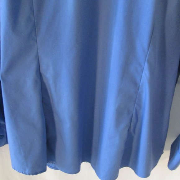 Jones New York Women's Blue Easy Care Long Sleeve Blouse Sz 3X Back\Ches… - Picture 5 of 6